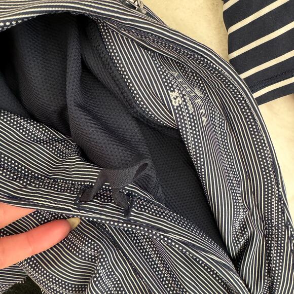 Athleta Stealth Navy Polka Dot Striped Pattern Tennis Skirt Skort - Picture 3 of 7